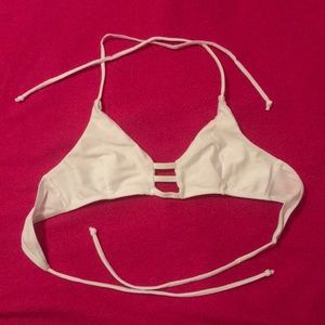White bathing suit top